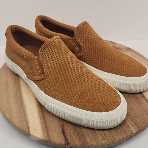 Frye Men's Ludlow Slip-On Sneaker Size 10 Wheat Brown 3480817 - Picture 3 of 11